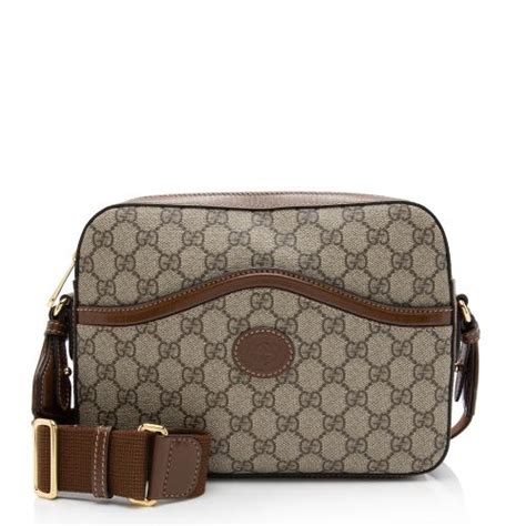 gucci gg bamboo messenger handbag|messenger bag with interlocking g.